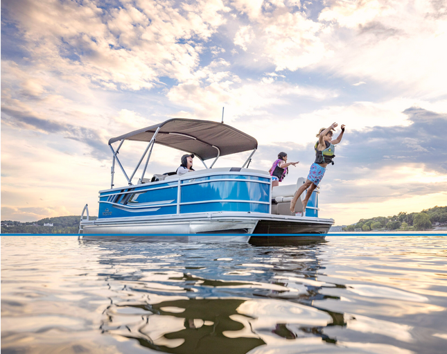 Pontoon, Canoe, Kayak, & Paddleboard Rentals from Captain John’s Fawn Harbor & Marina at Big Bear Lake